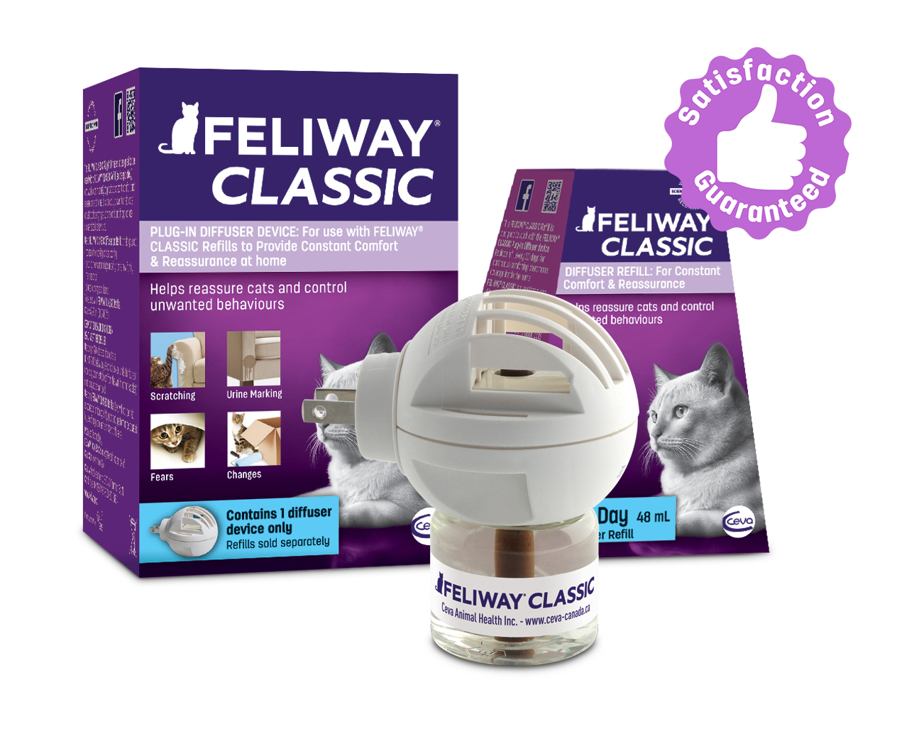 FELIWAY CLASSIC diffuser satisfaction guarantee