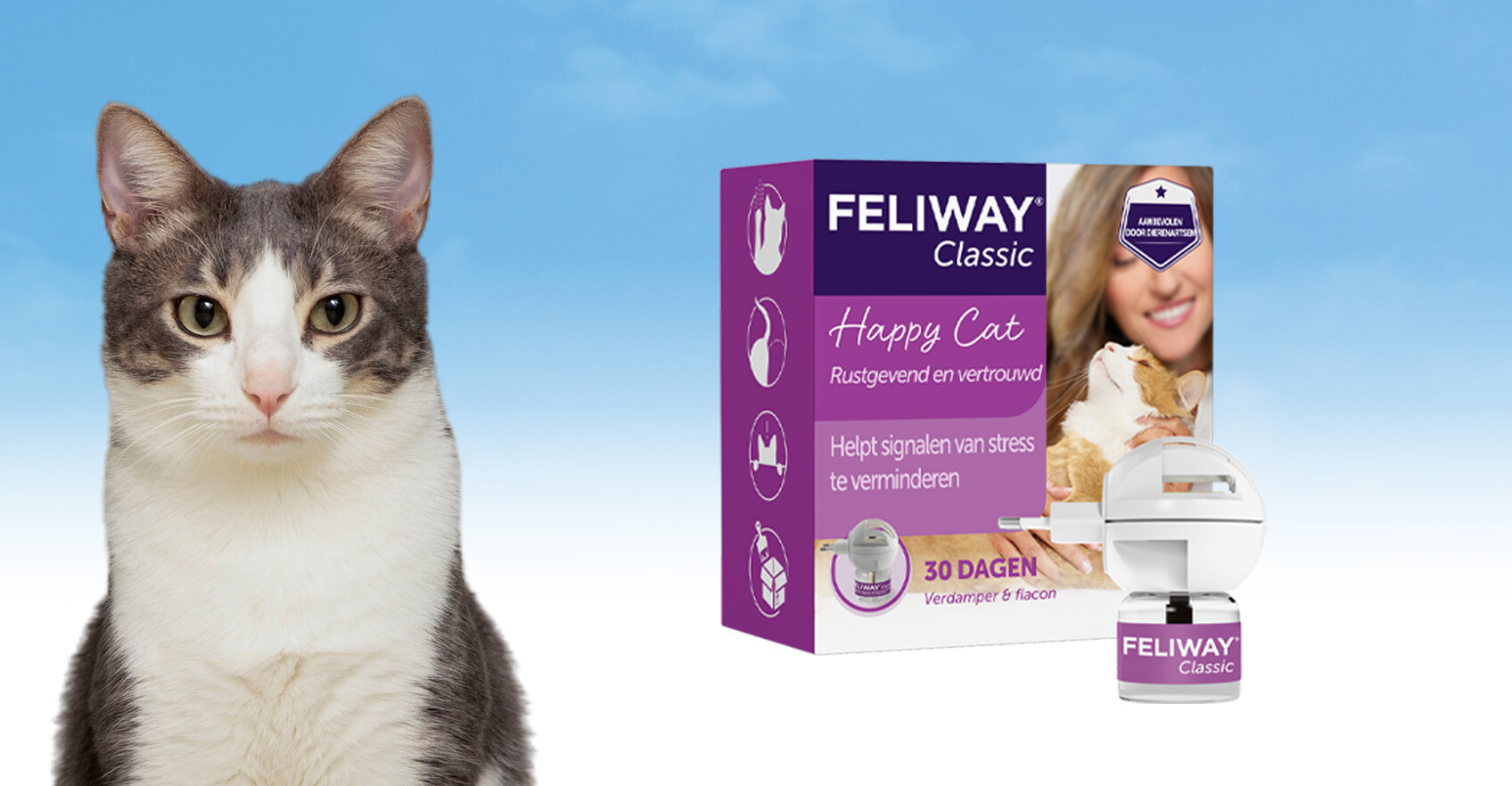 Welke FELIWAY verdamper moet ik gebruiken? > info FELIWAY Classic