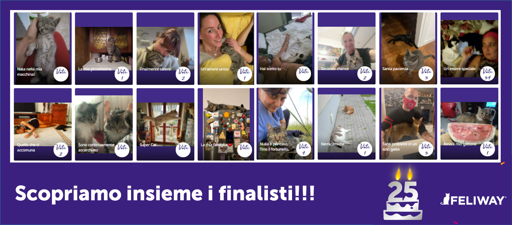 I finalisti del concorso
