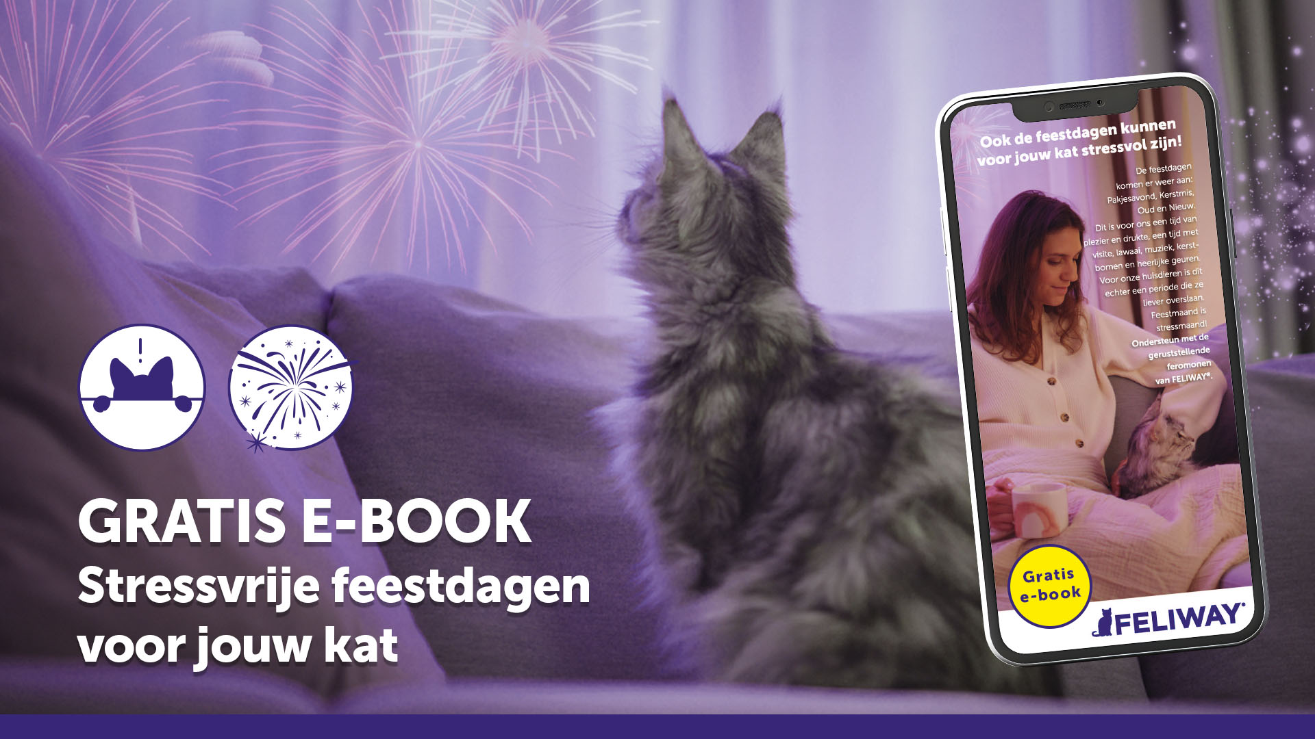 Gratis E-book - Stressvrije Feestdagen voor jouw Kat